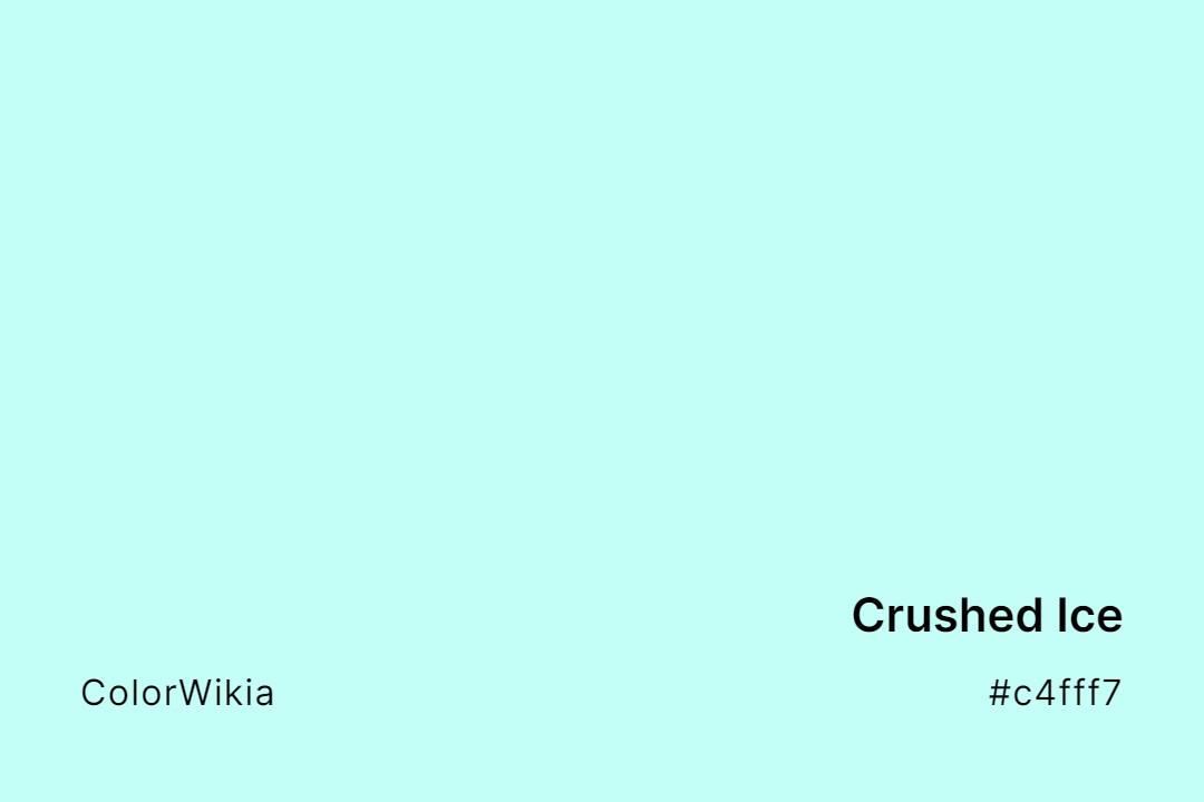 Crushed Ice Color – #c4fff7: Codes and Complete Breakdown