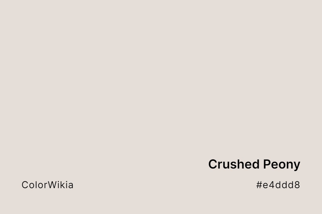 crushed peony color e4ddd8