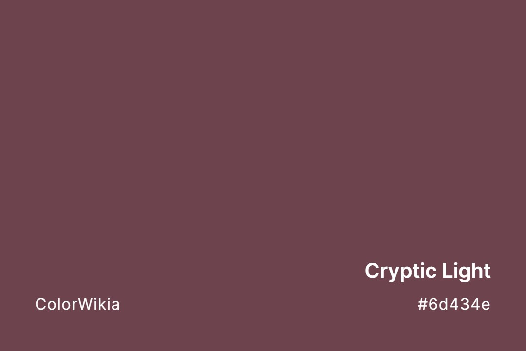 Cryptic Light Color – #6d434e: Codes and Complete Breakdown