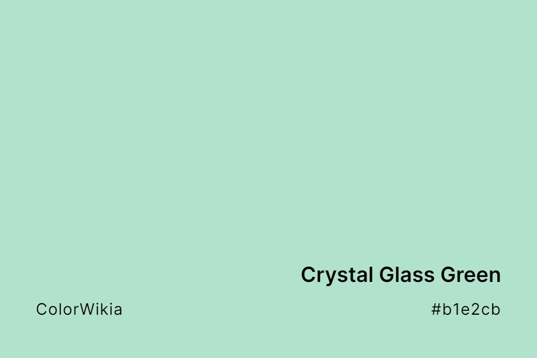 Crystal Glass Green color