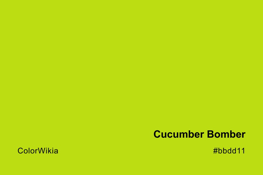cucumber bomber color bbdd11