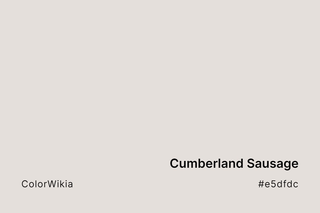cumberland sausage color e5dfdc