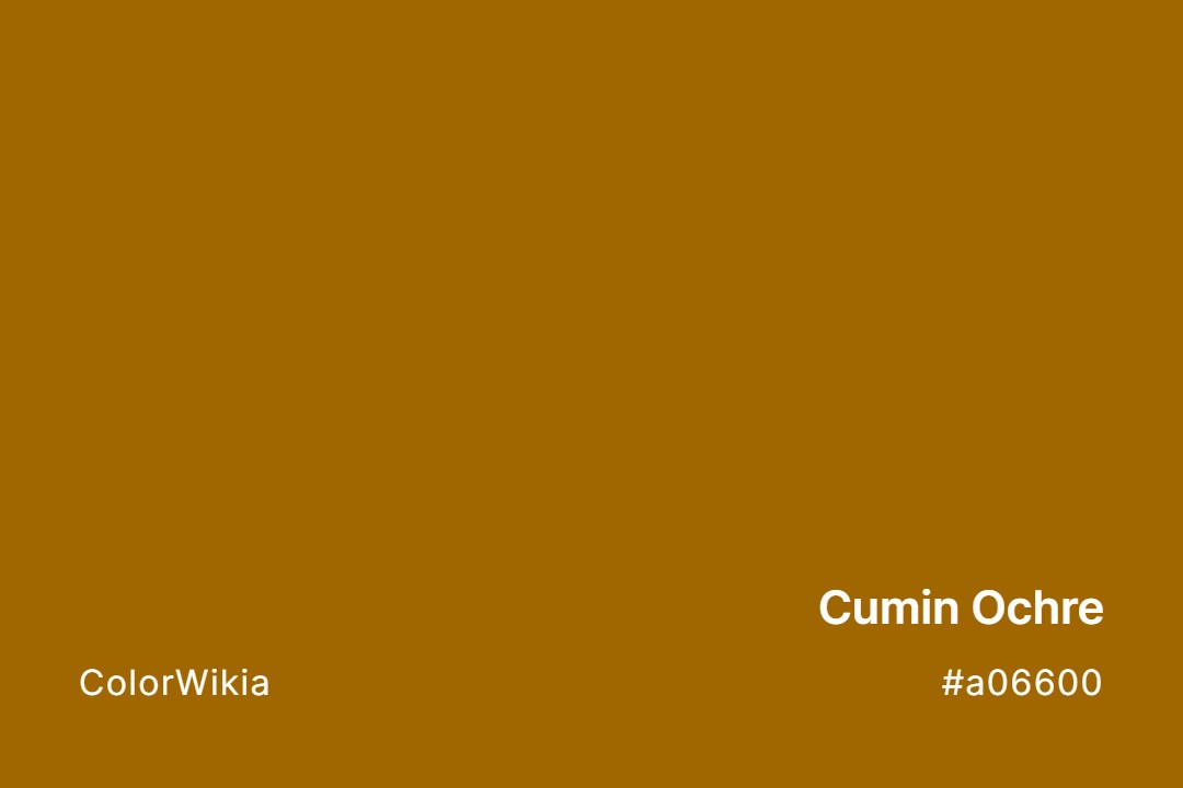 cumin ochre color a06600
