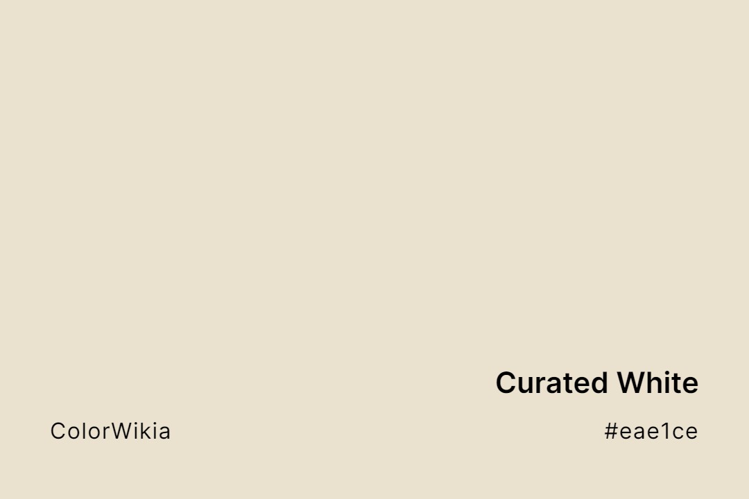 Curated White Color – #eae1ce: Codes and Complete Breakdown