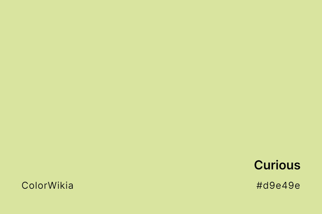Curious Color – #d9e49e: Codes and Complete Breakdown