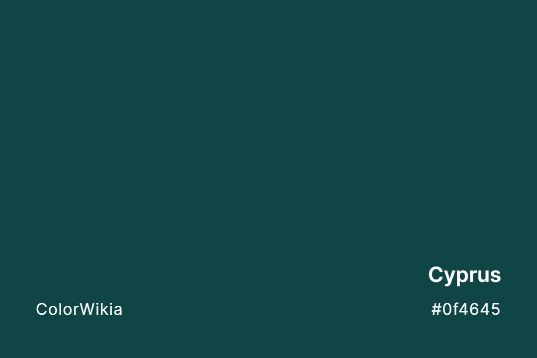 Cyprus Color – #0f4645: Codes and Complete Breakdown