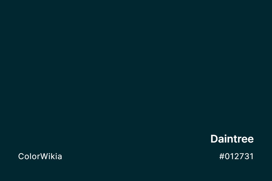 Daintree Color – #012731: Codes and Complete Breakdown