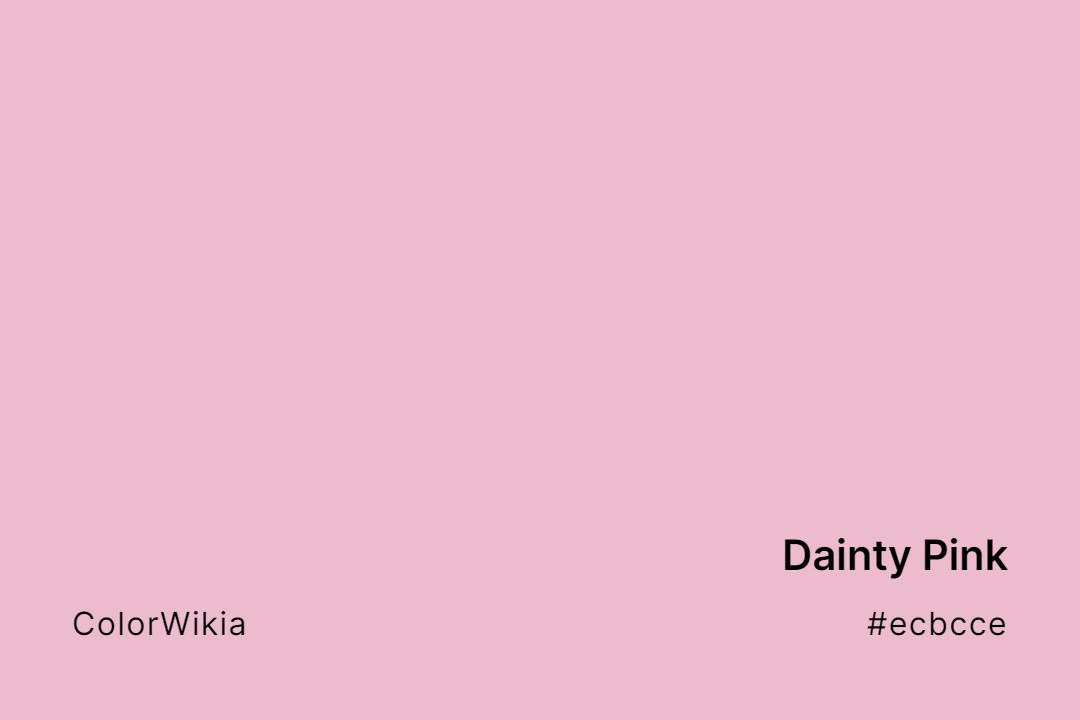 dainty pink color ecbcce