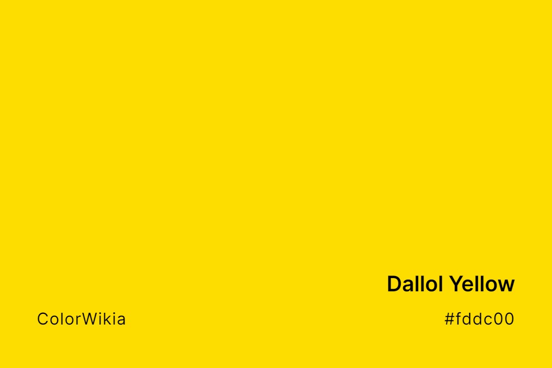 Dallol Yellow Color – #fddc00: Codes and Complete Breakdown