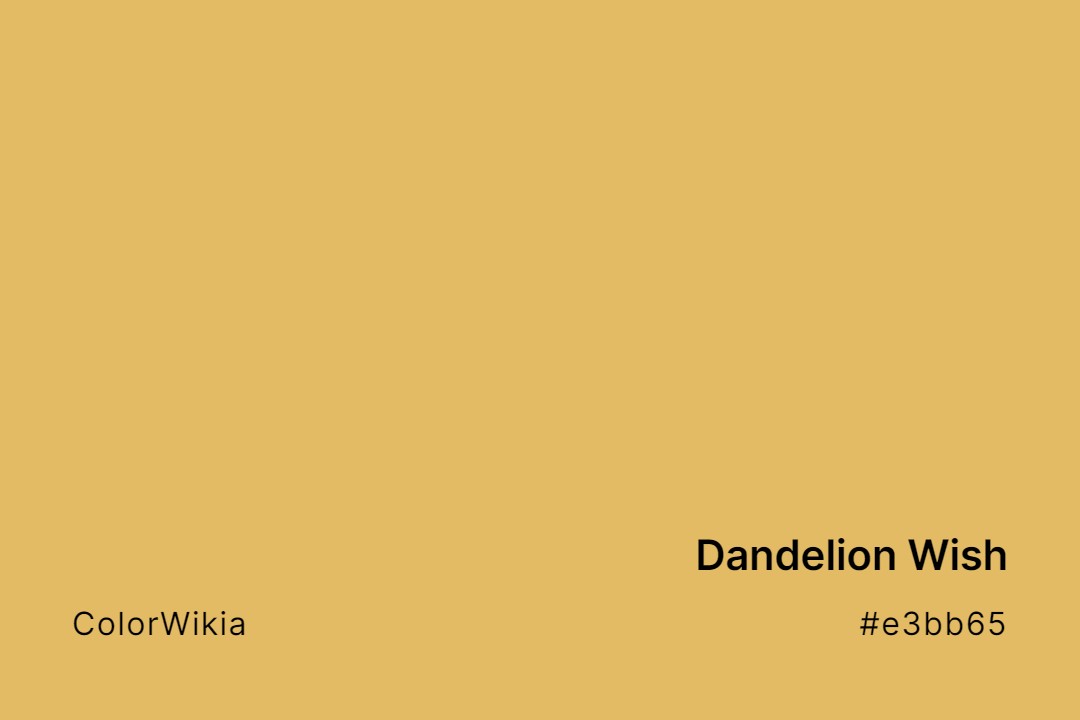 dandelion wish color e3bb65