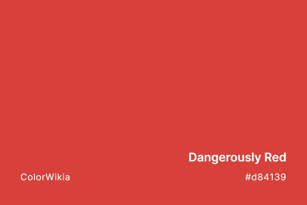 Dangerously Red Color – #d84139: Codes and Complete Breakdown
