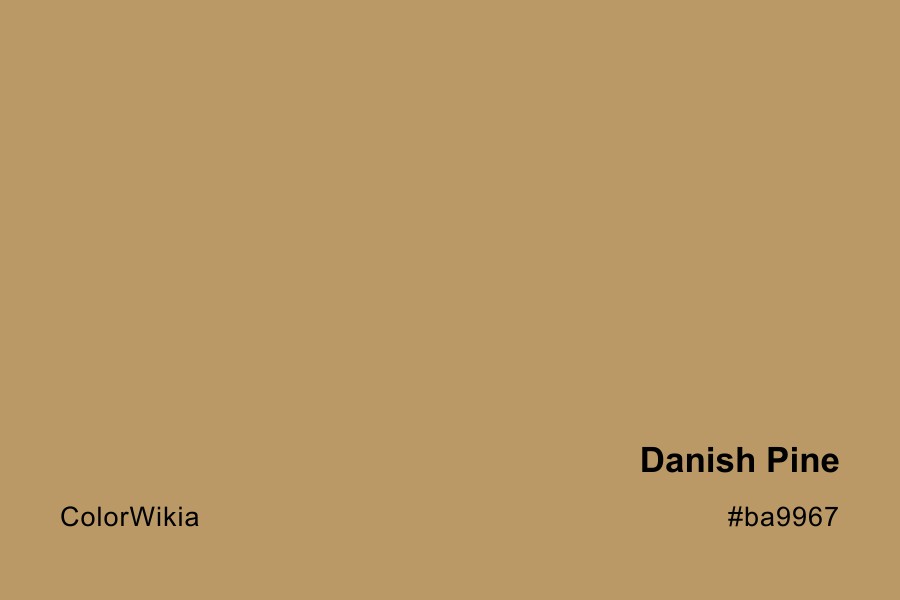 danish pine color ba9967