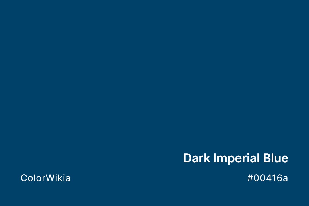 dark imperial blue color 00416a