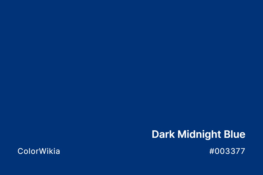 Dark Midnight Blue color