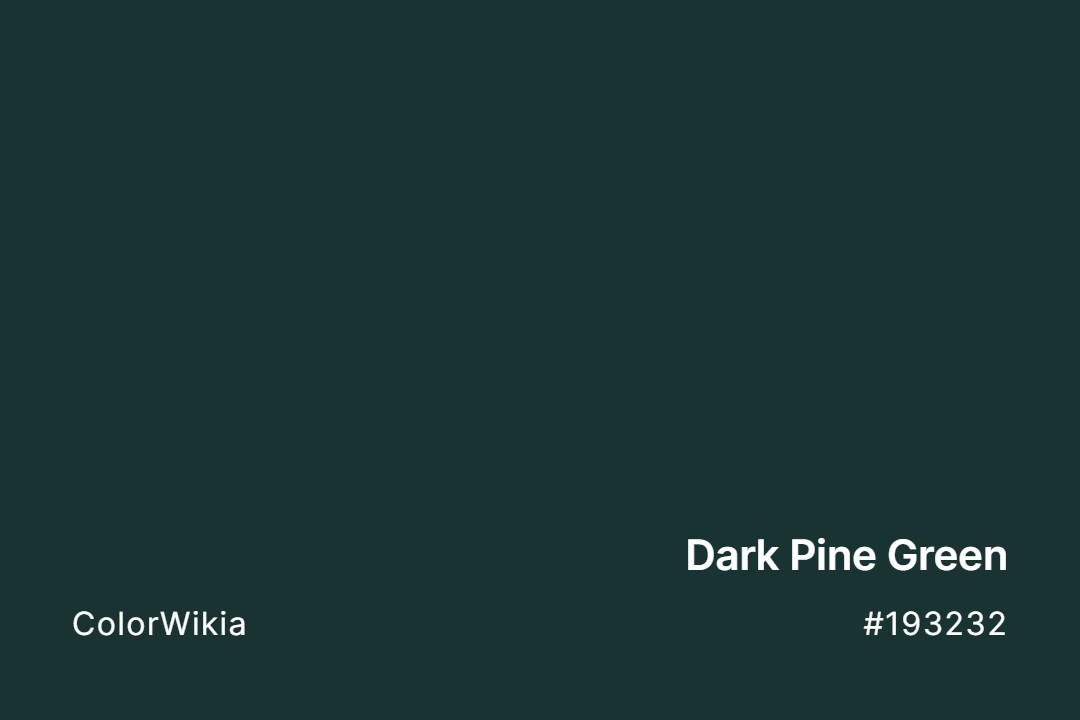 dark pine green color 193232