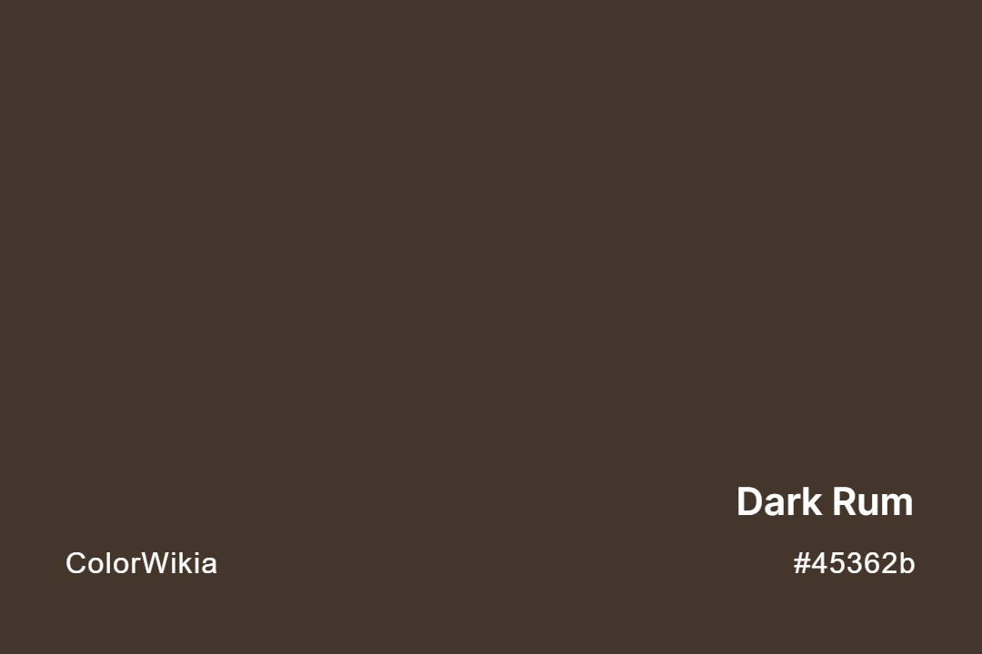 dark rum color 45362b