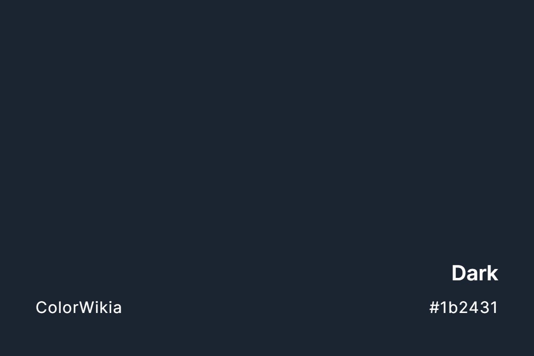 dark color 1b2431