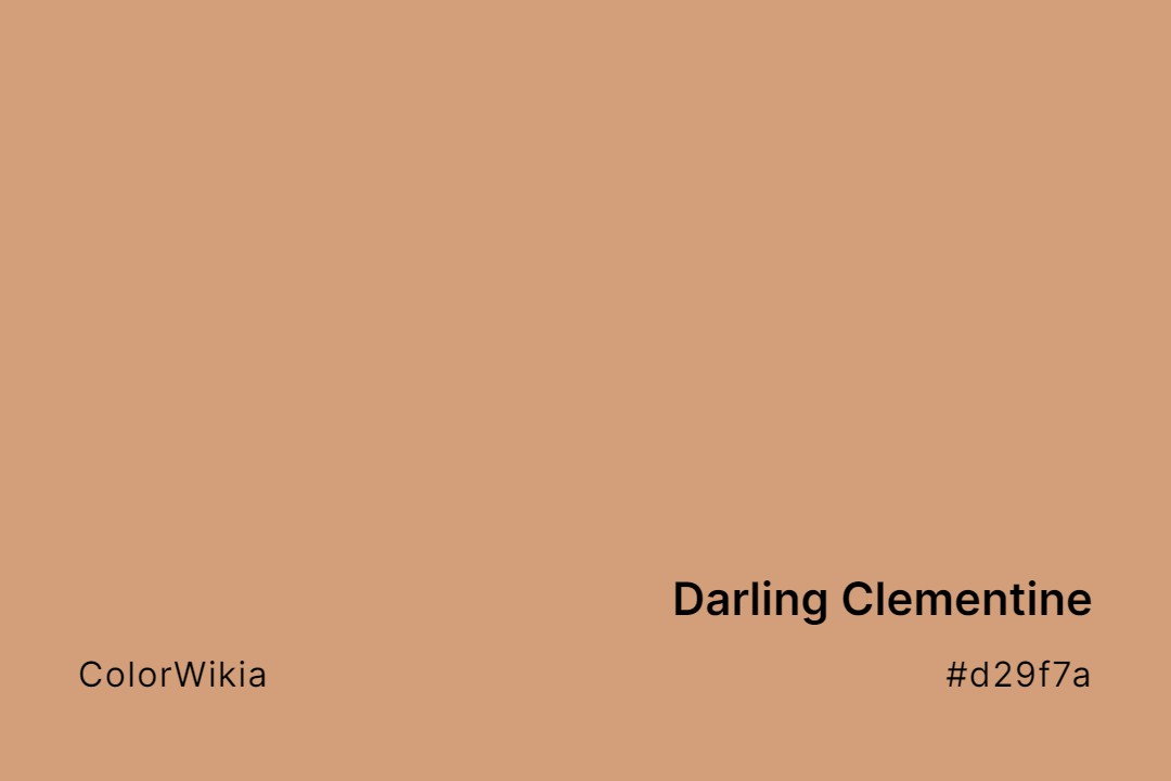 darling clementine color d29f7a