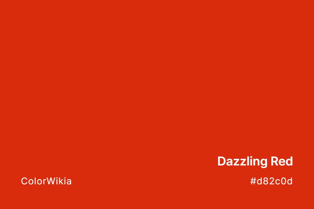 Dazzling Red Color – #d82c0d: Codes and Complete Breakdown