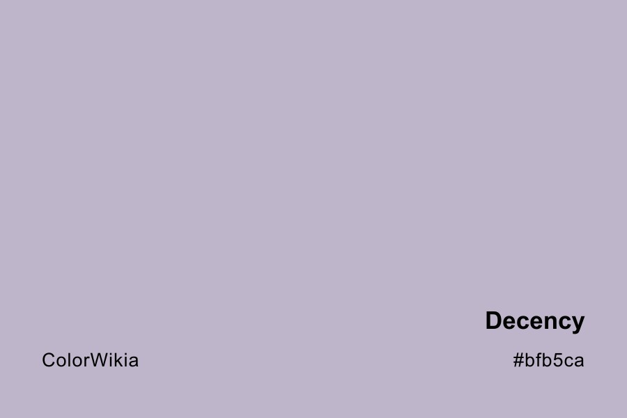 Decency Color – #bfb5ca: Codes and Complete Breakdown