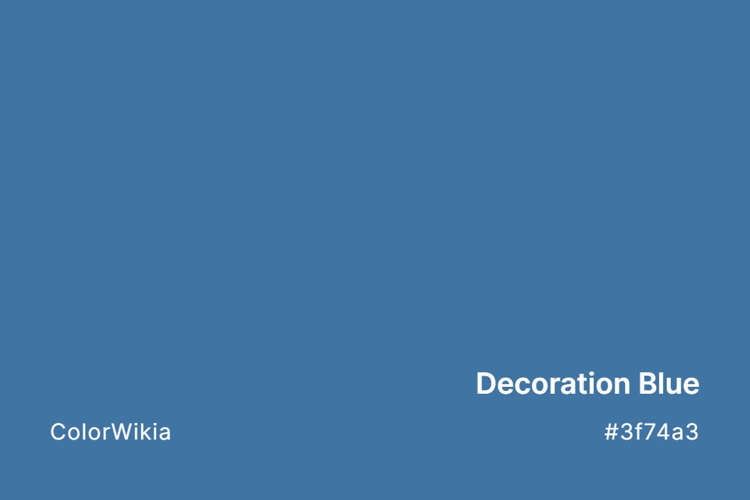 Decoration Blue Color – #3f74a3: Codes and Complete Breakdown