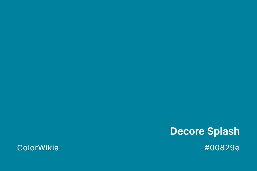 Decore Splash Color – #00829e: Codes and Complete Breakdown