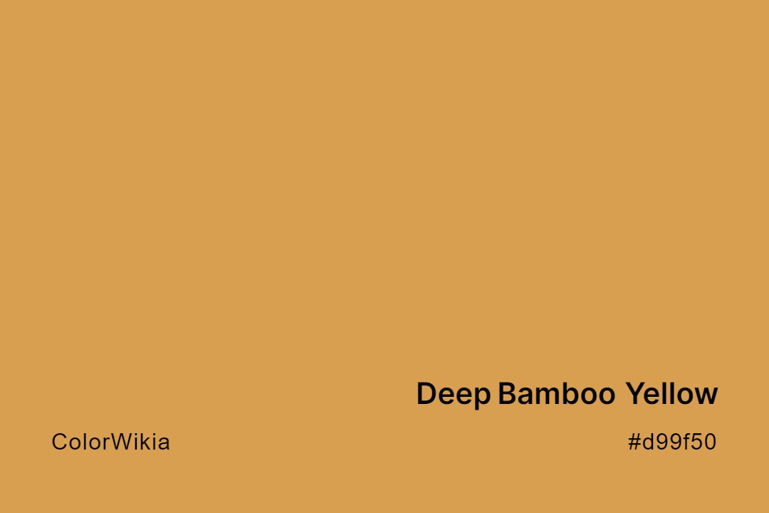 Deep Bamboo Yellow Color – #d99f50: Codes and Complete Breakdown