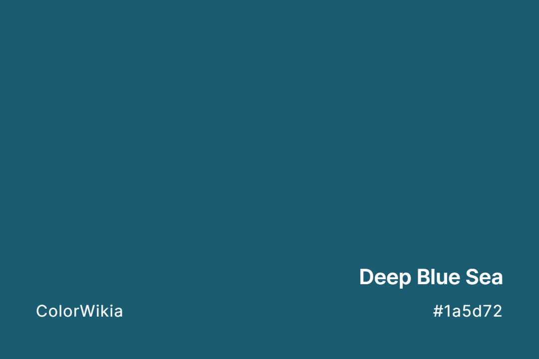 Deep Blue Sea Color – #1a5d72: Codes and Complete Breakdown