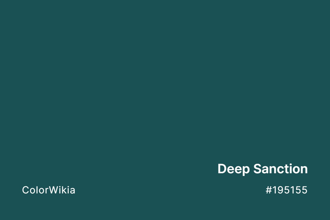 Deep Sanction Color – #195155: Codes and Complete Breakdown
