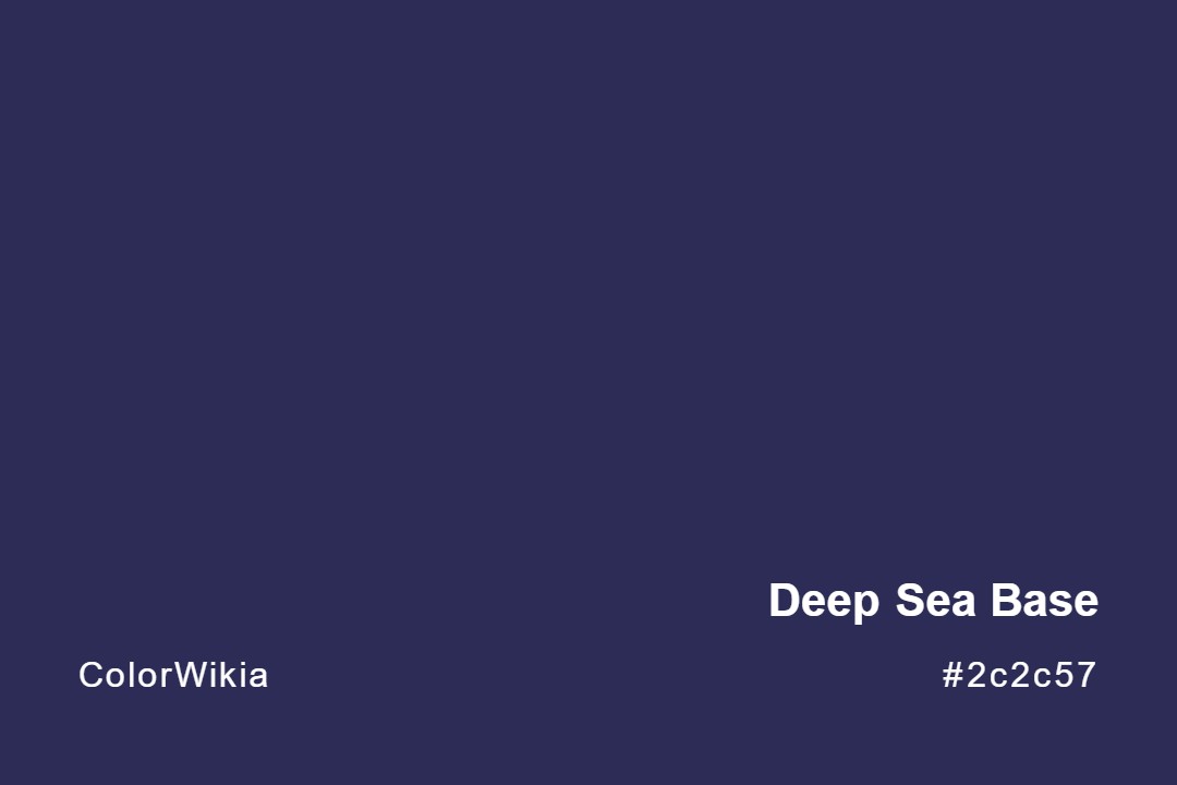 deep sea base color 2c2c57