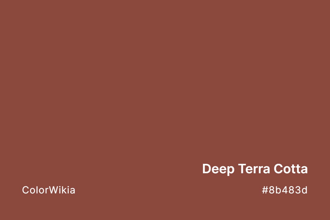 deep terra cotta color 8b483d