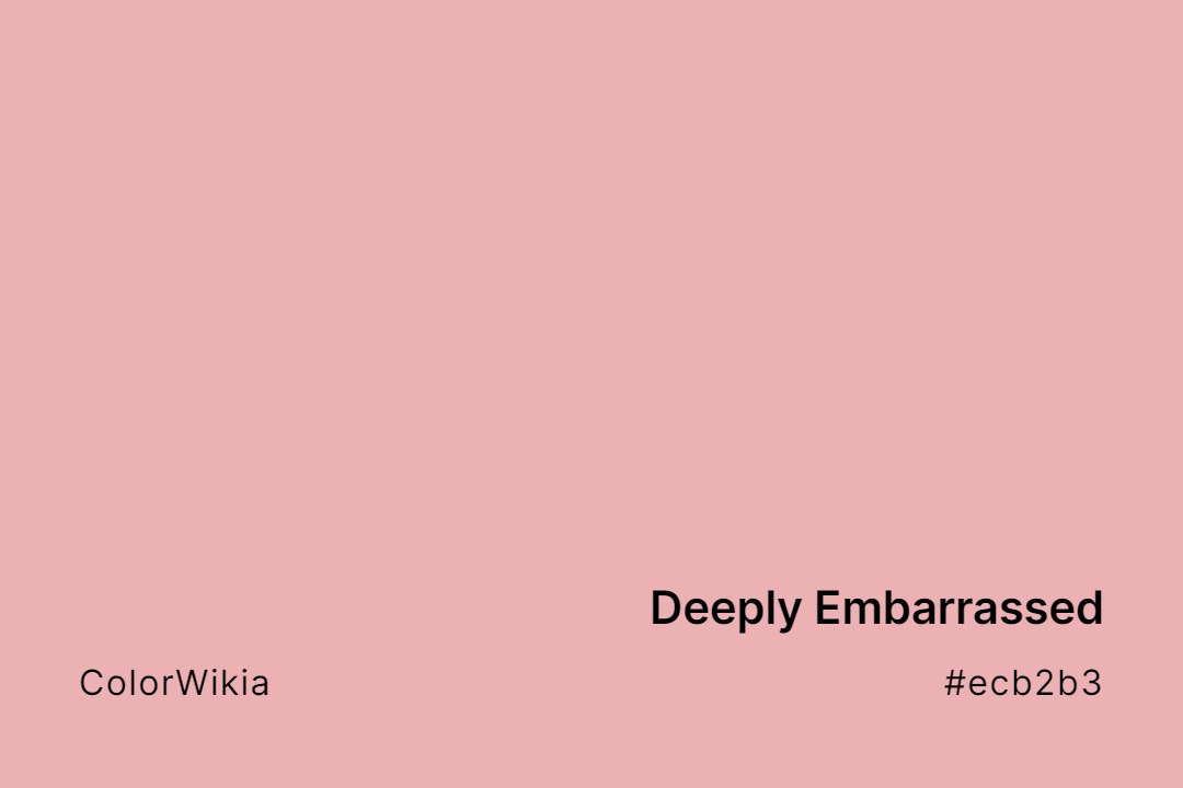Deeply Embarrassed Color – #ecb2b3: Codes and Complete Breakdown