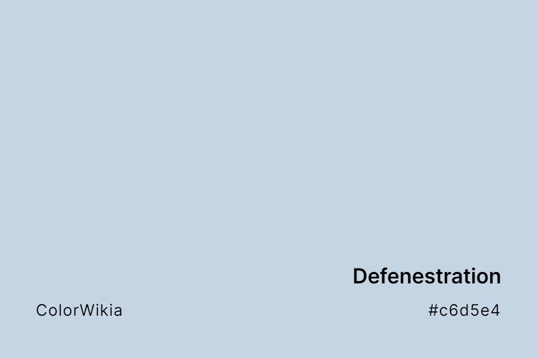 Defenestration Color – #c6d5e4: Codes and Complete Breakdown