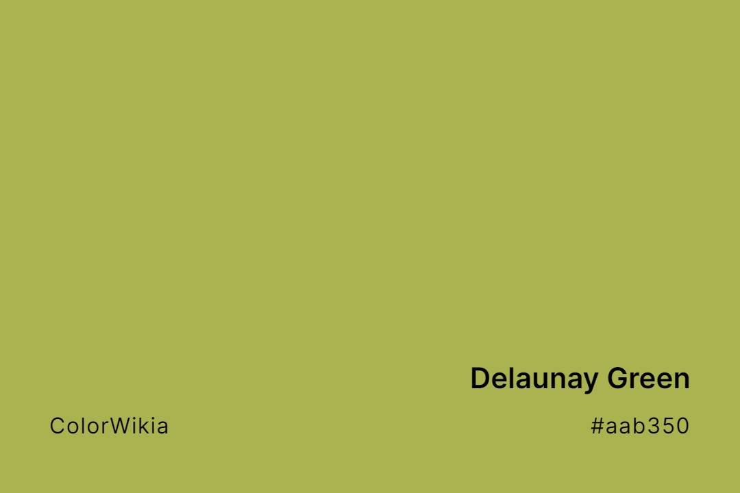 Delaunay Green Color – #aab350: Codes and Complete Breakdown