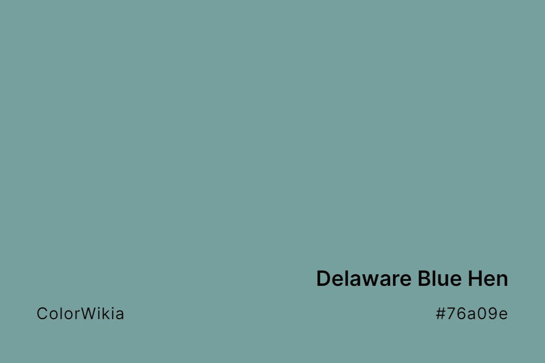 Delaware Blue Hen Color – #76a09e: Codes and Complete Breakdown