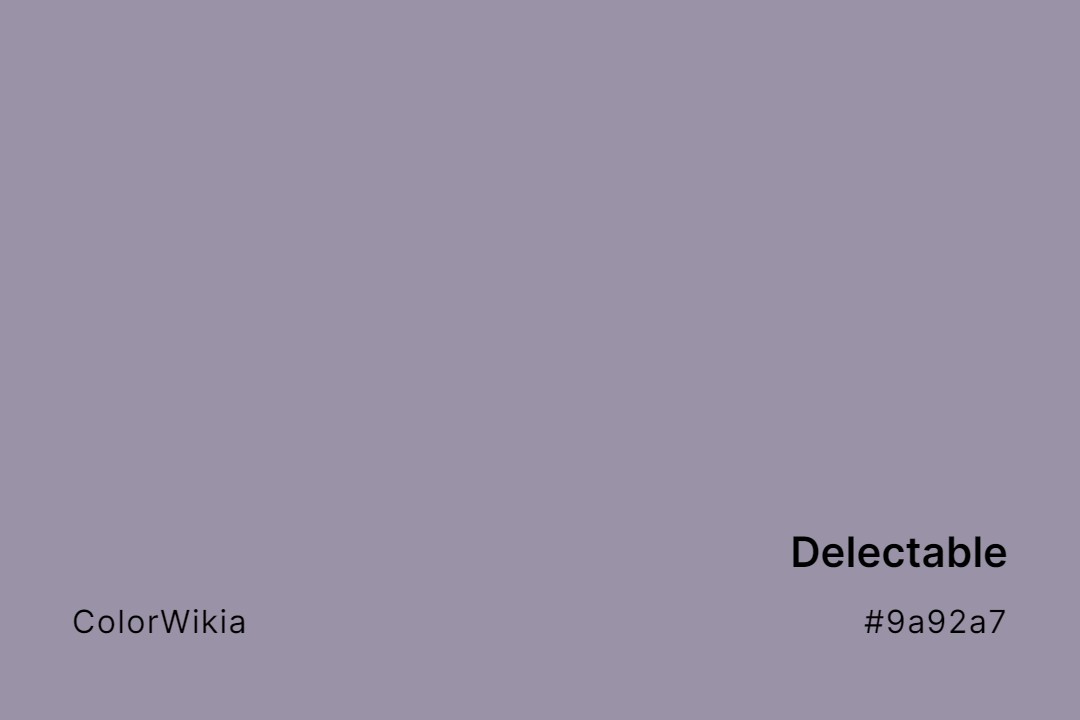 Delectable Color – #9a92a7: Codes and Complete Breakdown
