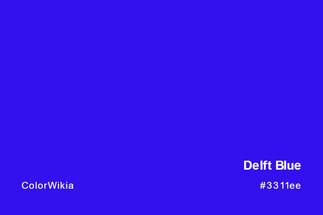 Delft Blue Color – #3311ee: Codes and Complete Breakdown