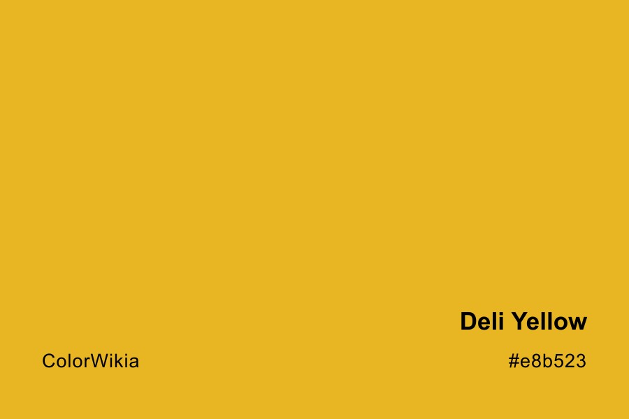 Deli Yellow Color – #e8b523: Codes and Complete Breakdown