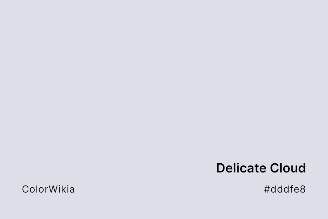 delicate cloud color dddfe8