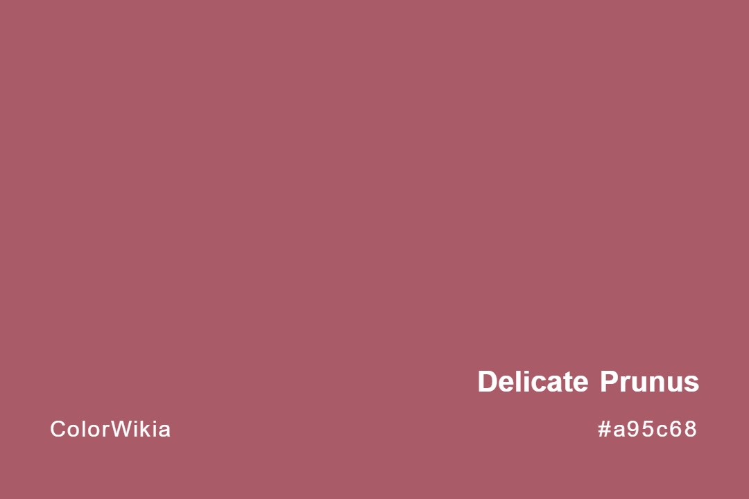 delicate prunus color a95c68