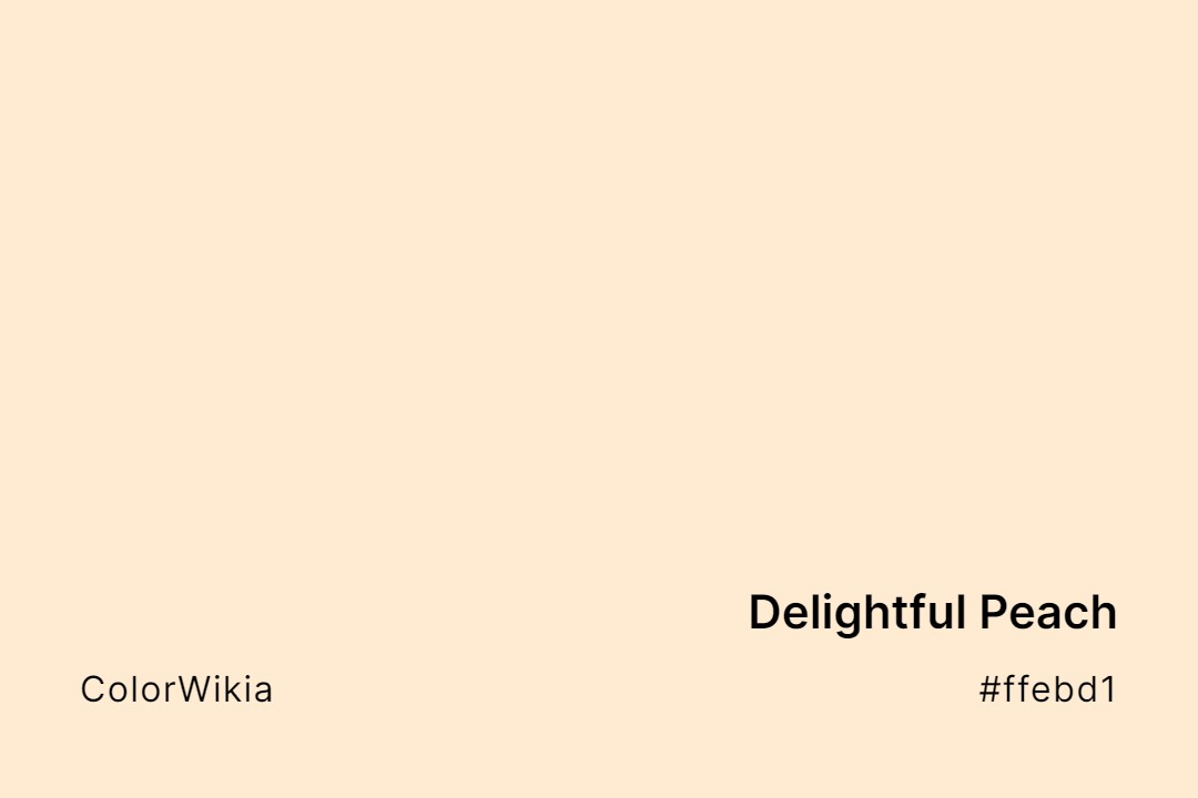 delightful peach color ffebd1