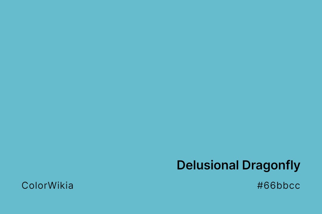 delusional dragonfly color 66bbcc