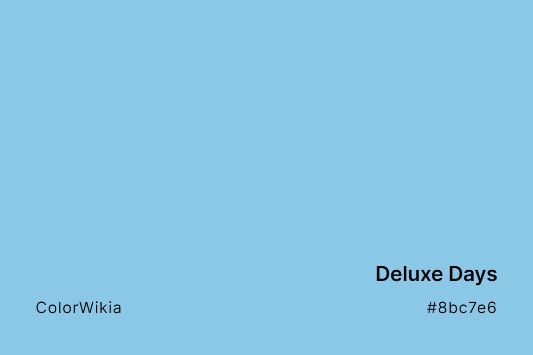 Deluxe Days Color – #8bc7e6: Codes and Complete Breakdown
