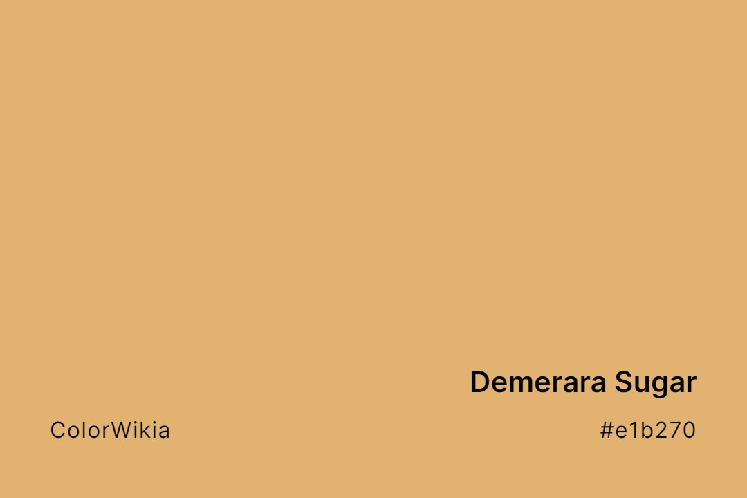 Demerara Sugar Color – #e1b270: Codes and Complete Breakdown