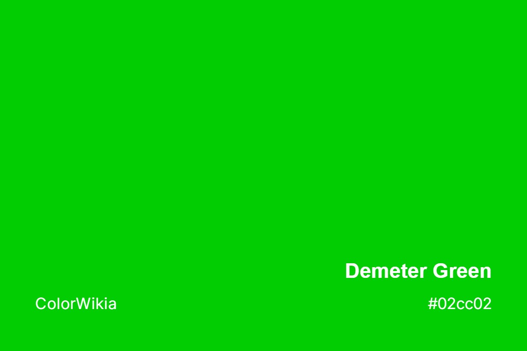 Demeter Green Color – #02cc02: Codes and Complete Breakdown