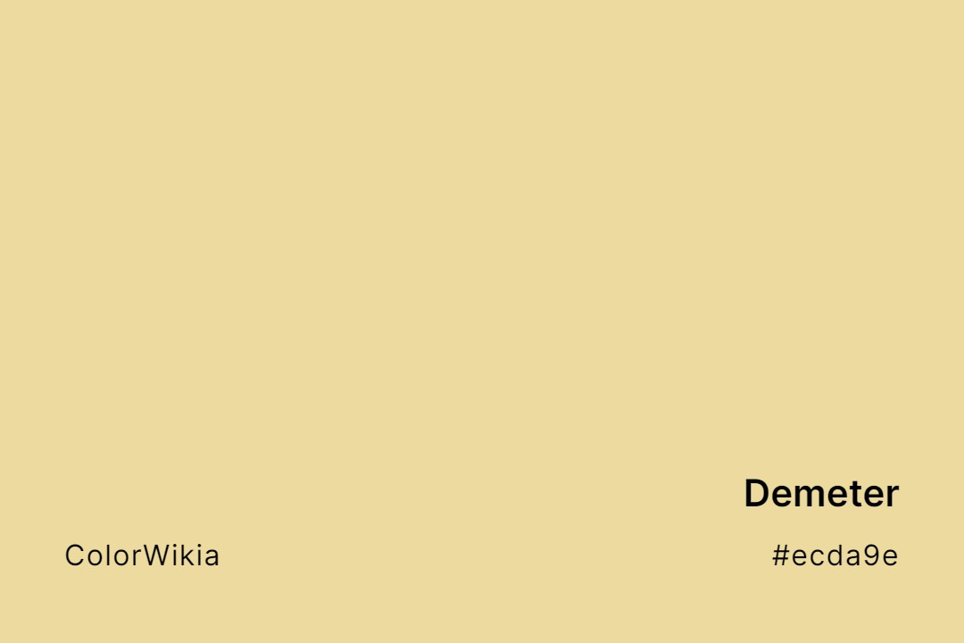Demeter Color – #ecda9e: Codes and Complete Breakdown