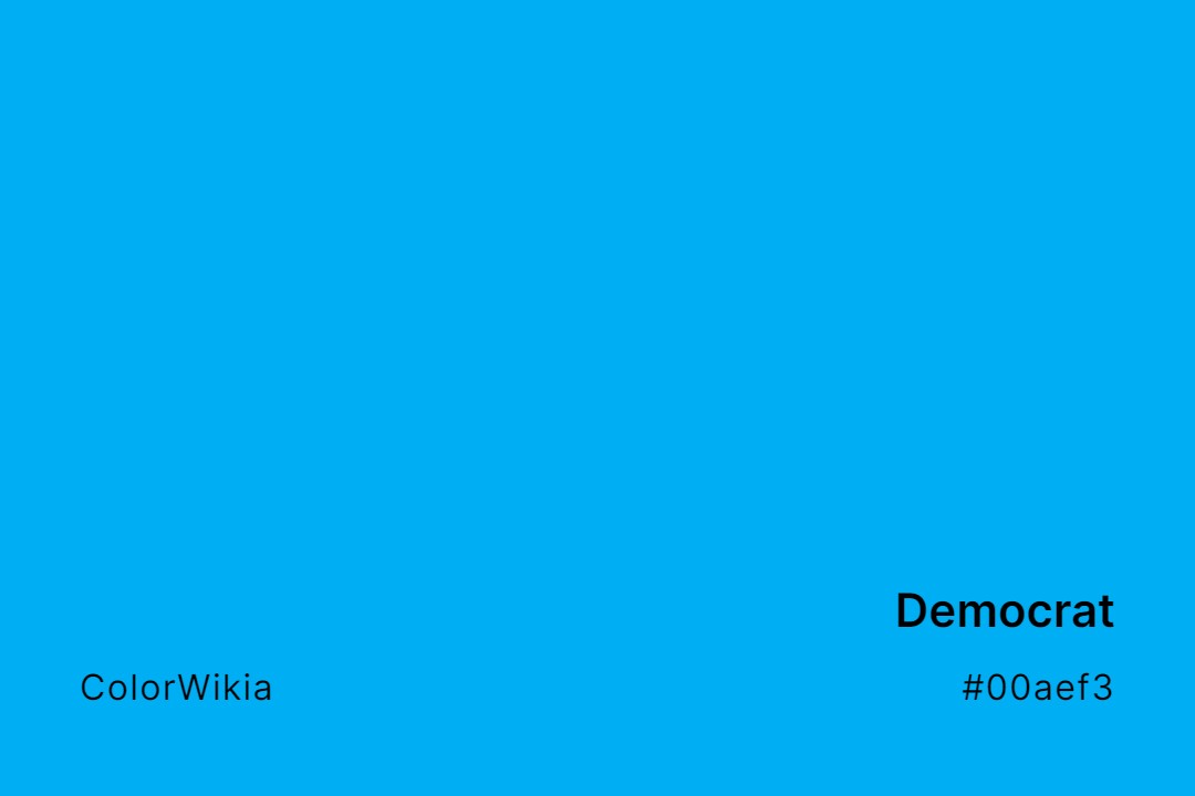 Democrat Color – #00aef3: Codes and Complete Breakdown