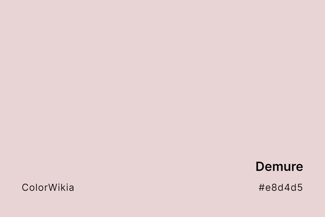 Demure Color – #e8d4d5: Codes and Complete Breakdown