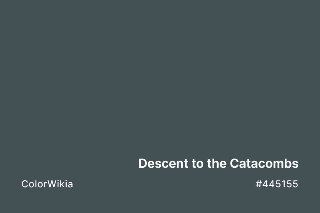 Descent to the Catacombs Color – #445155: Codes and Complete Breakdown