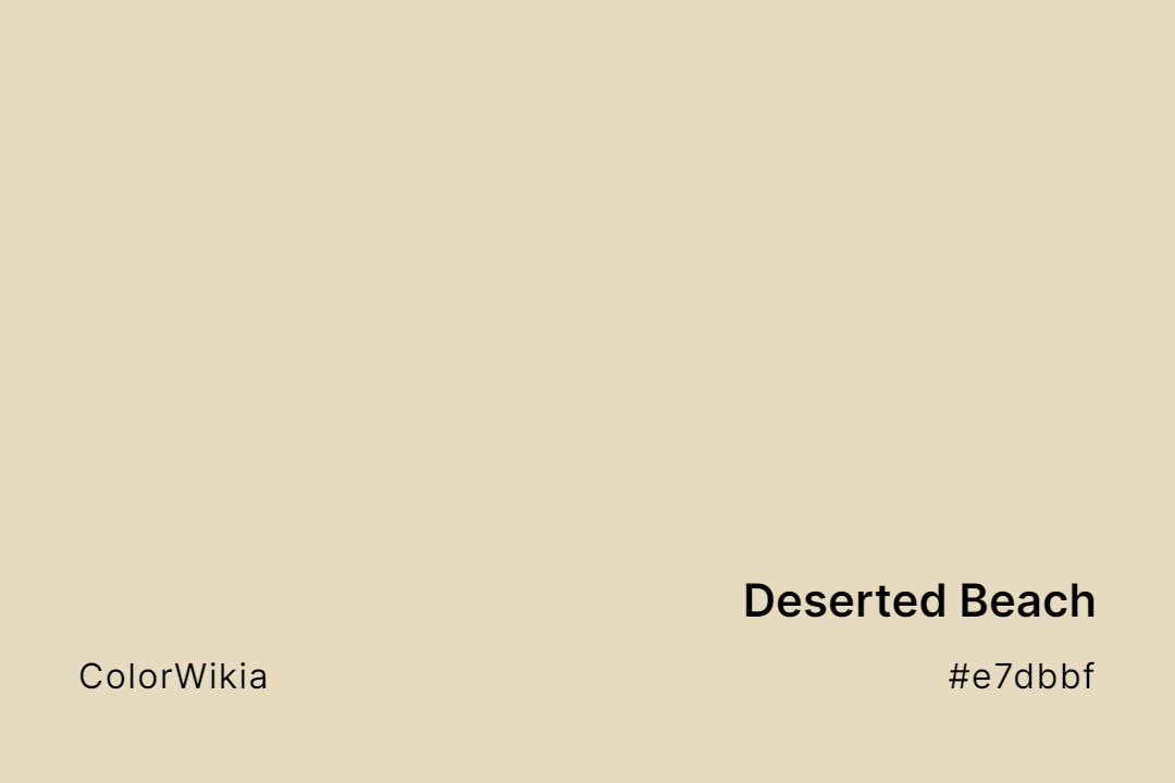 Deserted Beach Color – #e7dbbf: Codes and Complete Breakdown